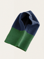 Seamless Italian Merino Wool Balaclava Blue / Grass