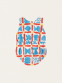 Bawełniany romper Baby Geometric Game all over