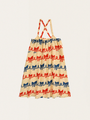 Kids Strappy Dress - Ribbon Bow all over