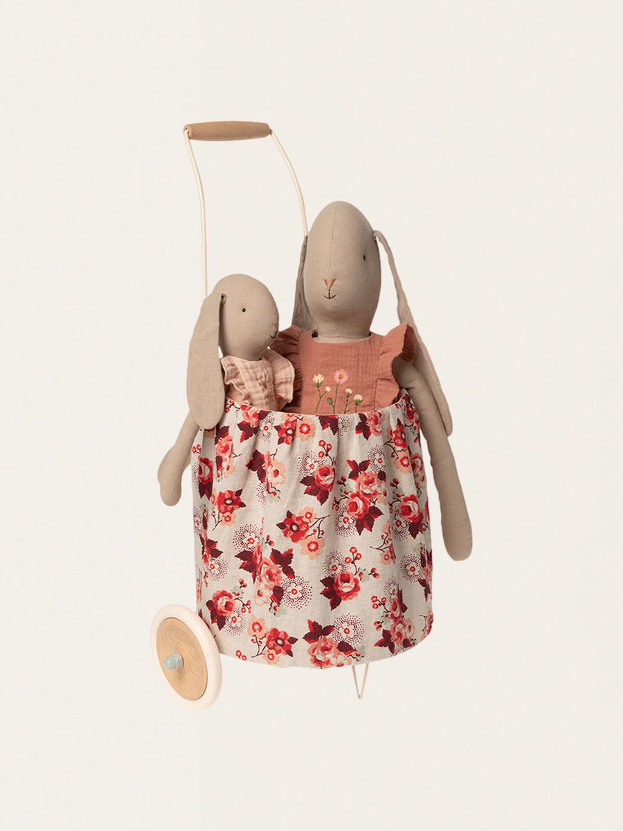 Retro pink linen stroller