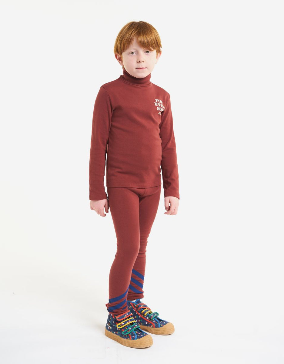 Bawełniany long sleeve turtle neck Kids
