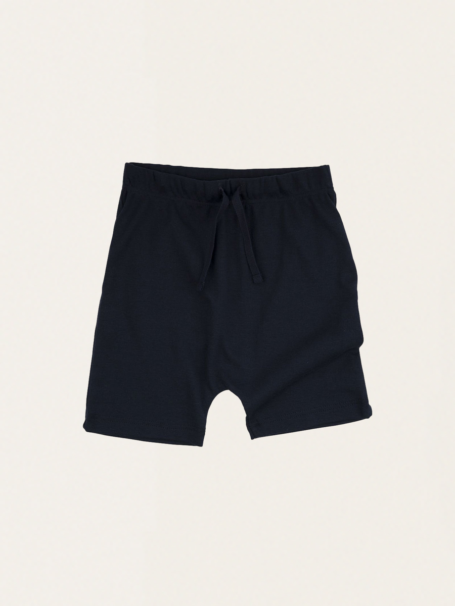 Dark Blue Cotton Shorts
