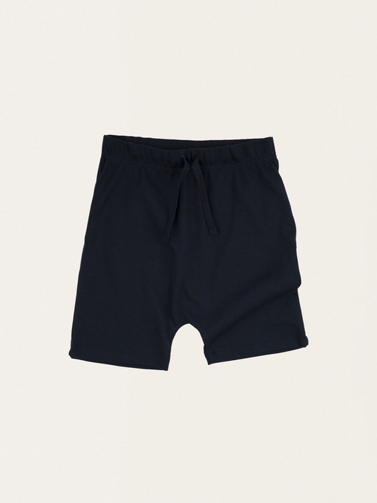 Dunkelblaue Baumwollshorts