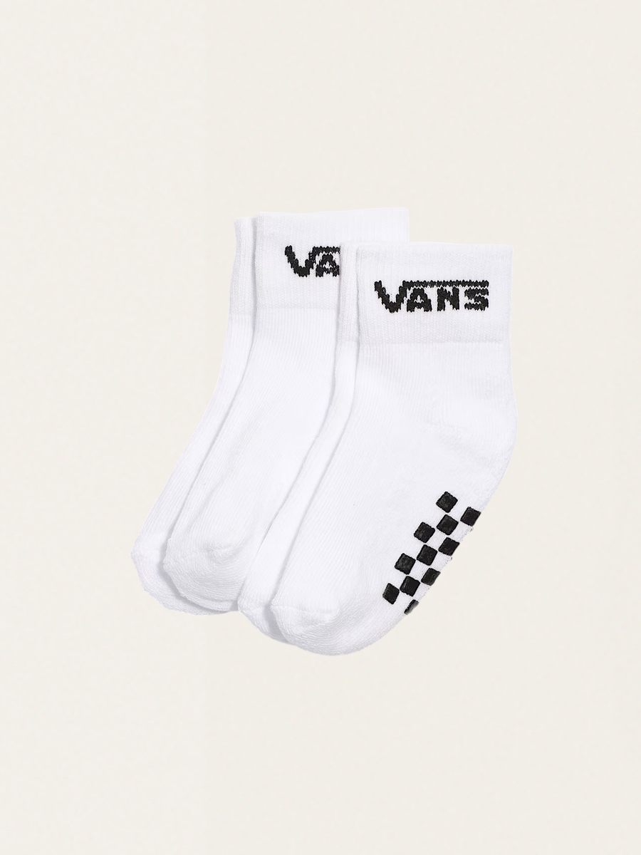 Classic Crew Checkerboard White Baby Socks 