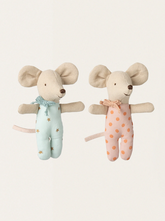 Zwillingsmäuse in einer Streichholzschachtel Babymaus
