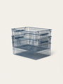 Set of 2 metal storage baskets