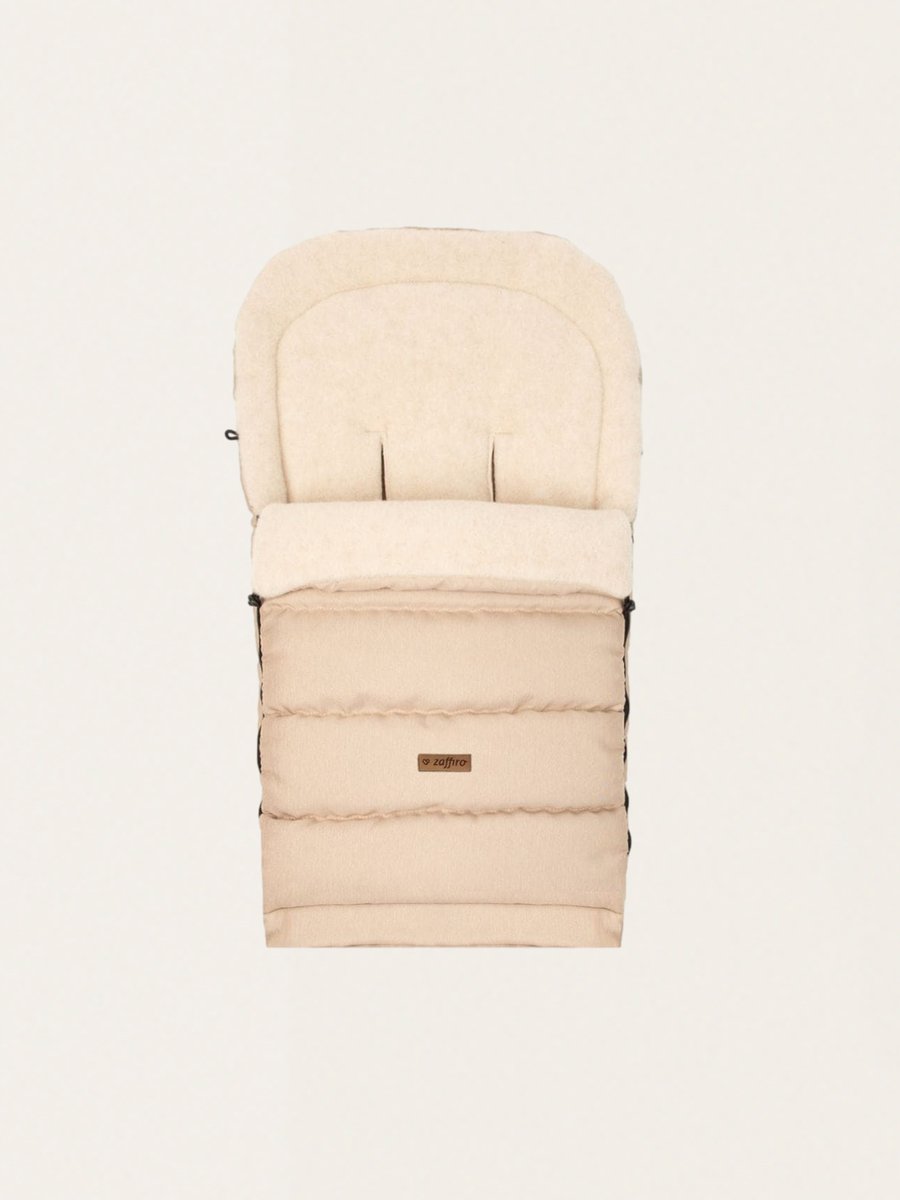 iGrow 4.0 Ausziehbarer Kinderwagen-Schlafsack mit hochwertiger beiger Wolle