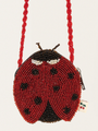 Ladybug beaded bag