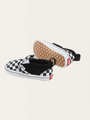 Soft Slip-On V Crib Baby Shoes Checkerboard Black