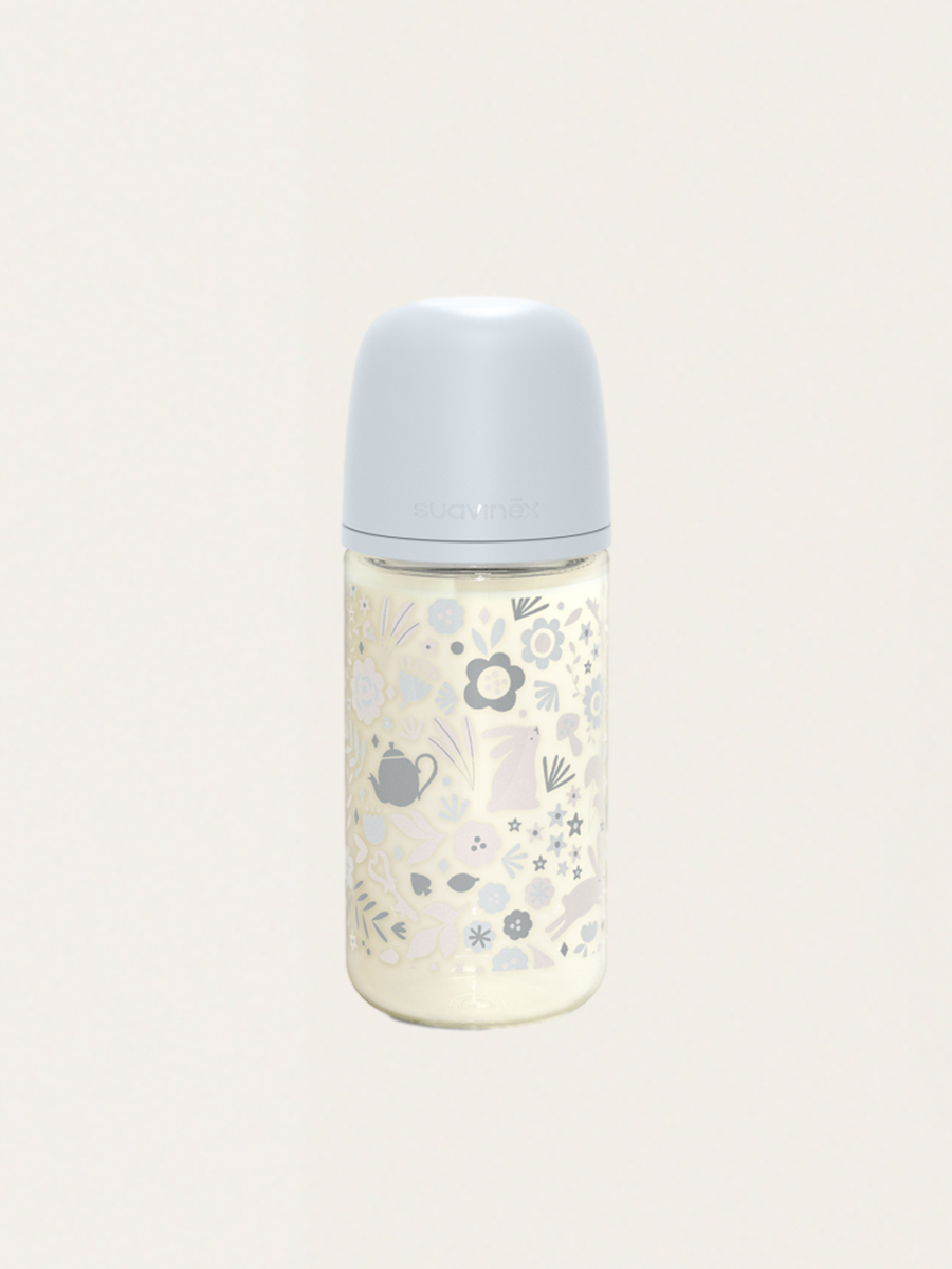 Glass bottle 240 ml physiological teat SX Pro