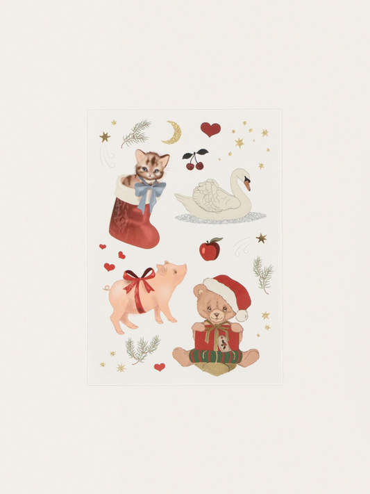 Temporäre Weihnachtstattoos für Kinder