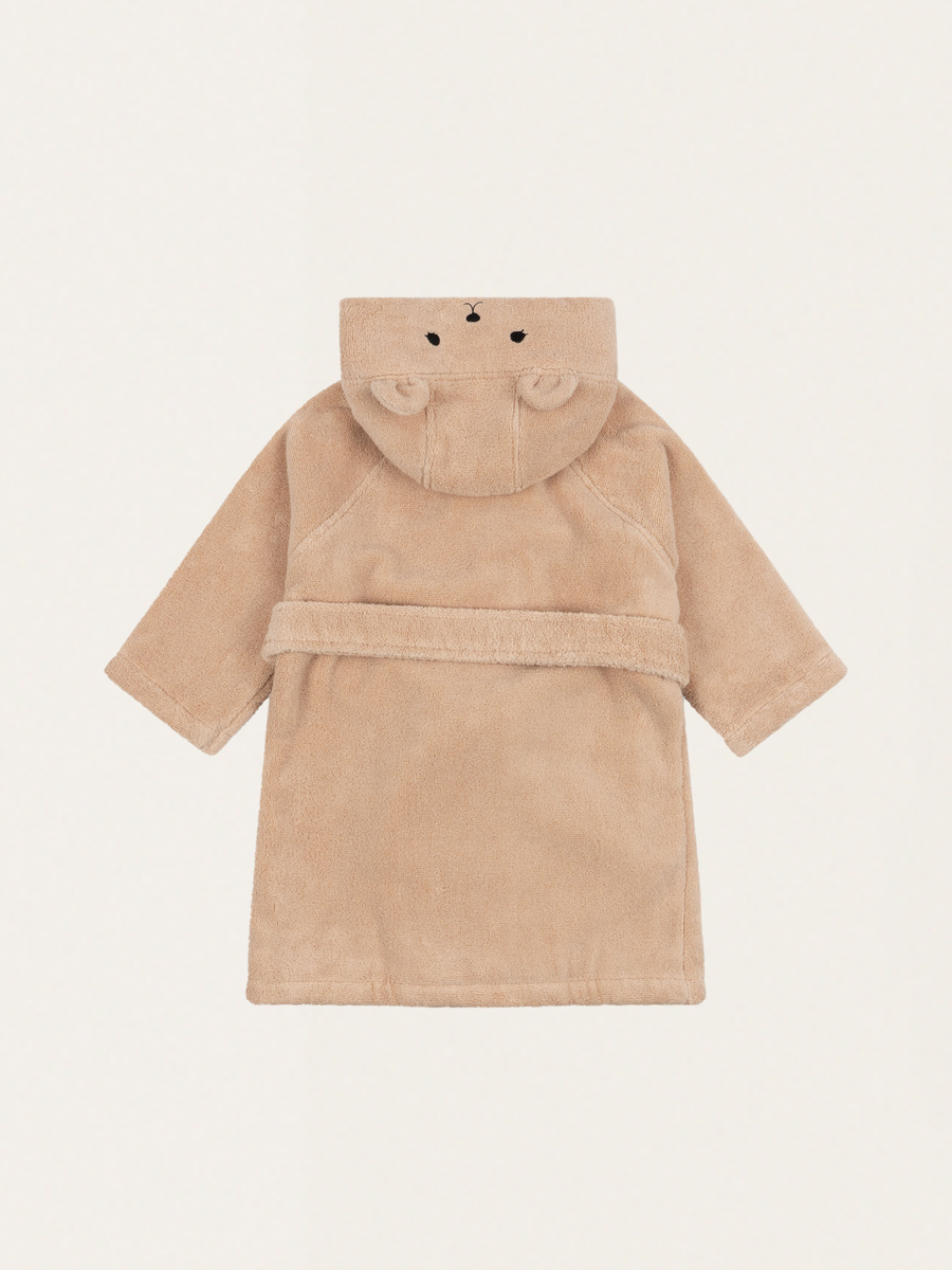 Terry Bathrobe Animal Smoke Gray bathrobe