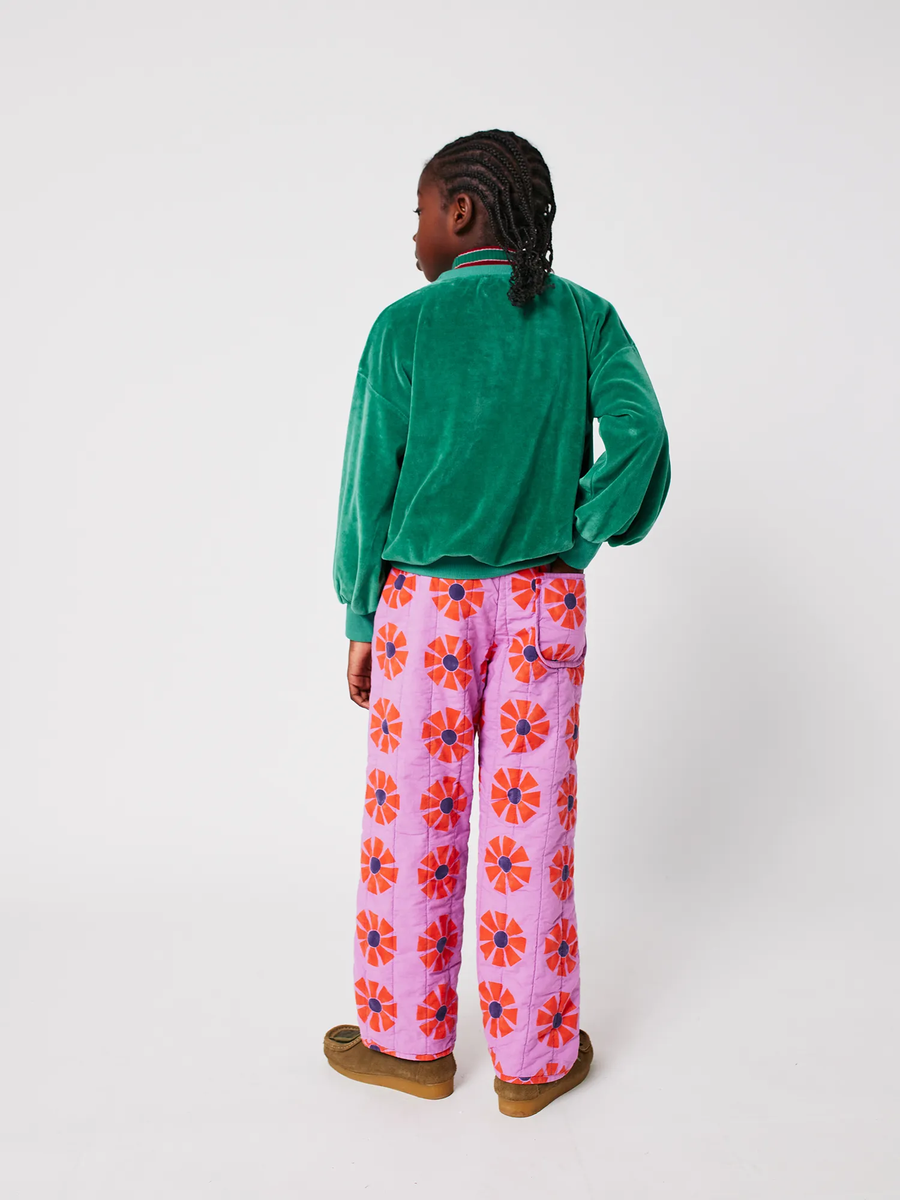 Kids Kaleidoscope all over cotton quilted pants