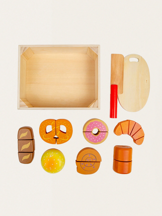 A box of bread for cutting