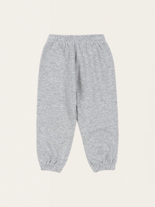 Lou Grey Melange Cotton Trousers