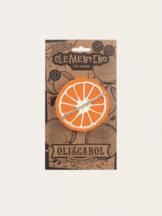 Hevea Orange Rubber Teether