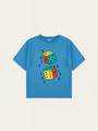 Kinder-Würfel-Baumwoll-T-Shirt