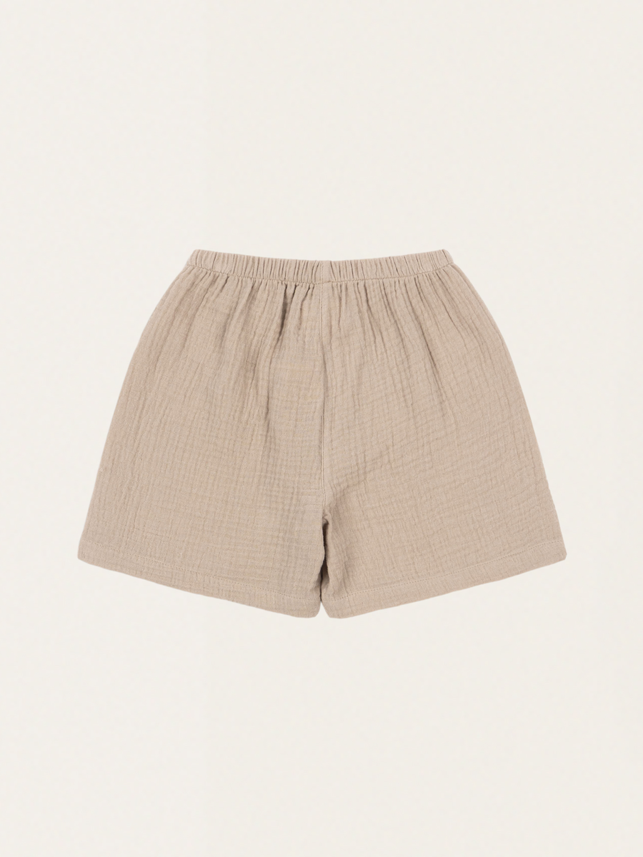 Olive Muslin Shorts