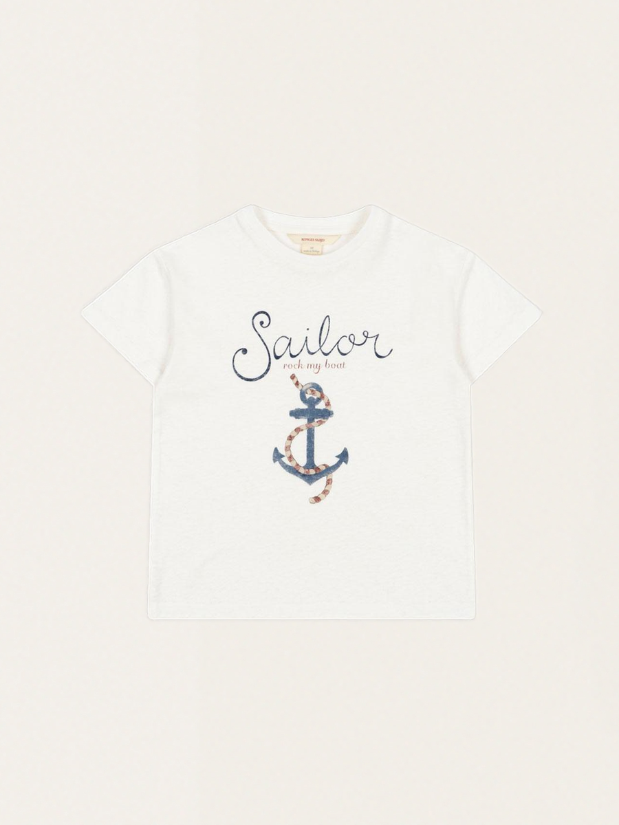 Bawełniany T-shirt z lnem Era Tee