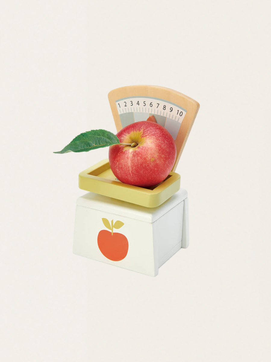 Retro wooden scale