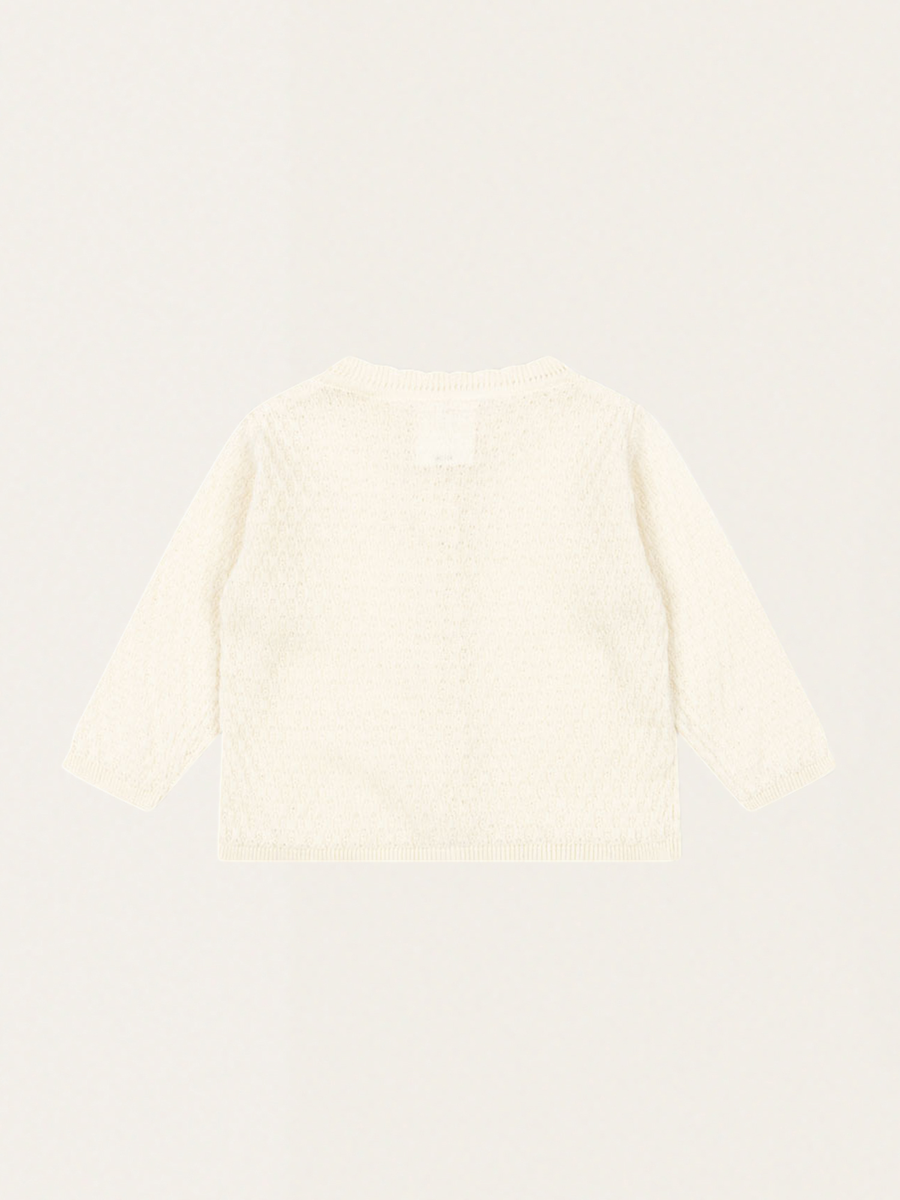 Venti Baumwoll-Pointelle-Strickjacke