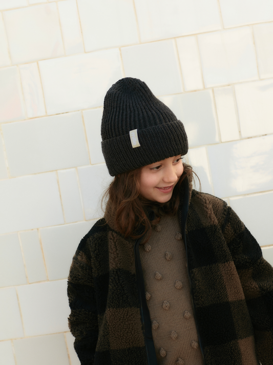 Chunky merino wool hat