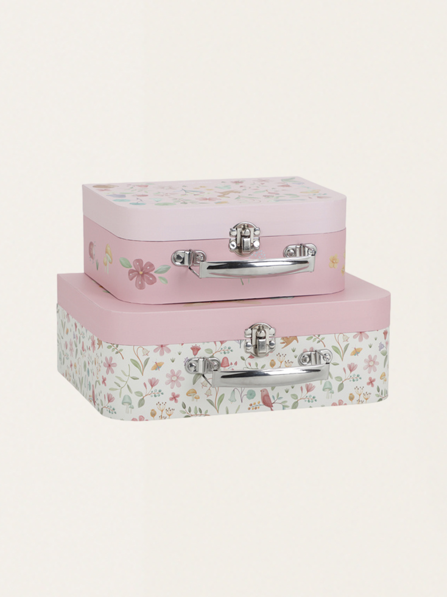 Set of two Fairy Garden suitcases