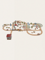 Wooden train with a town - 114 pieces