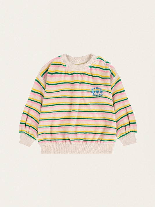 Bluza z miękkiej frotte Baby Have Fun Striped