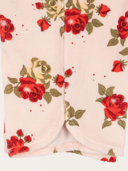 Velula floral velvet trousers