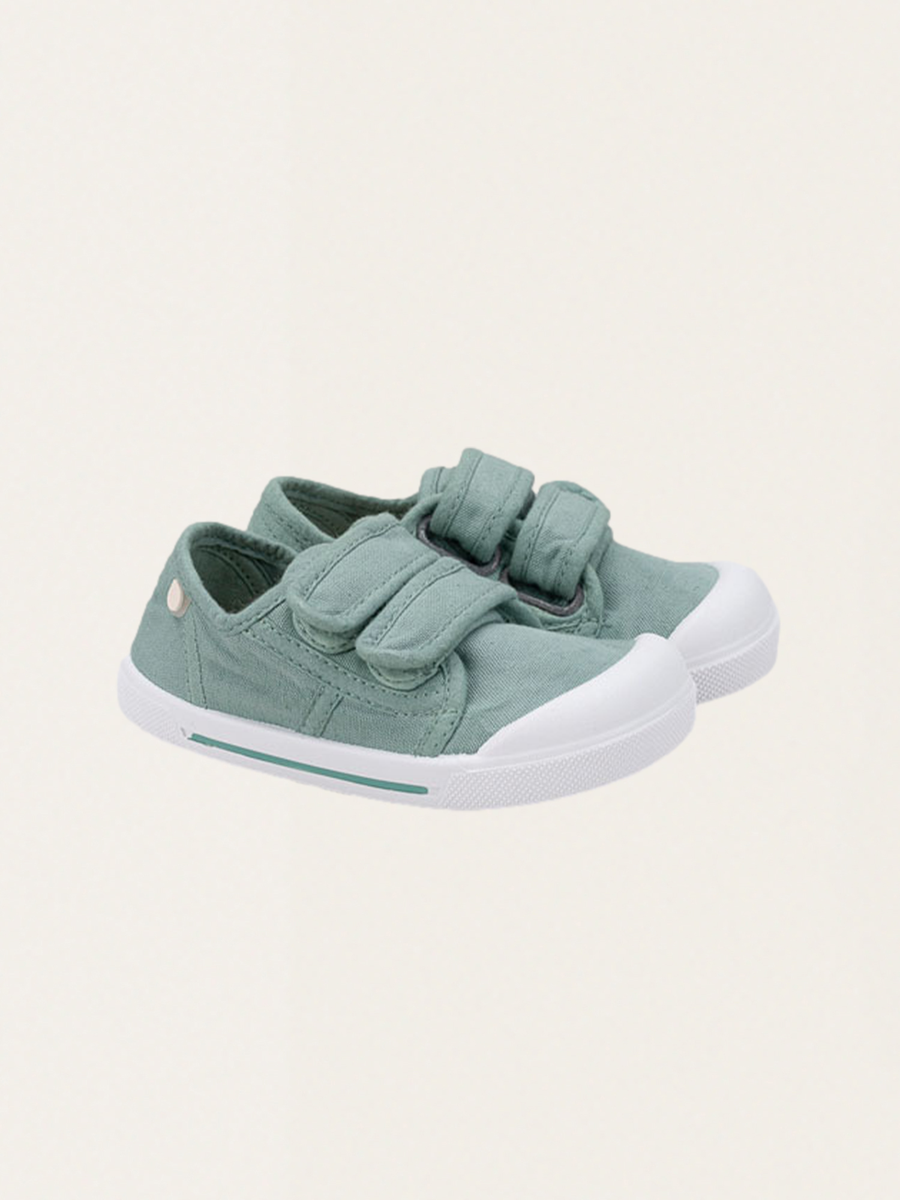 Canvas V Velcro Sneakers.