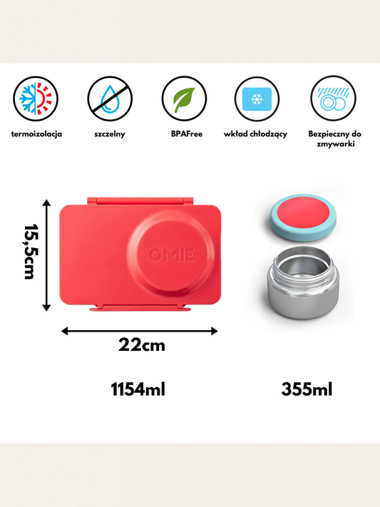 Lunchbox mit OmieBox Up Thermoskanne