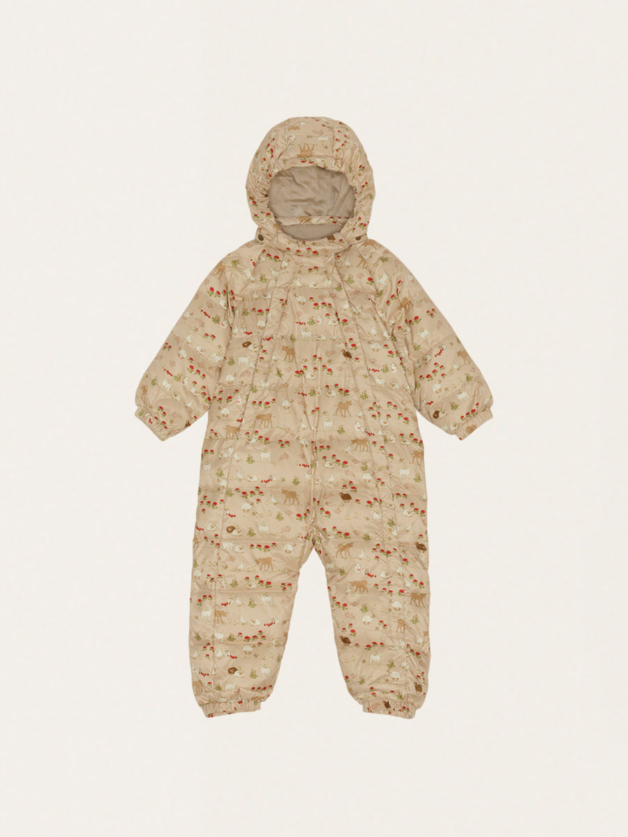 Children's snowsuit with natural down
