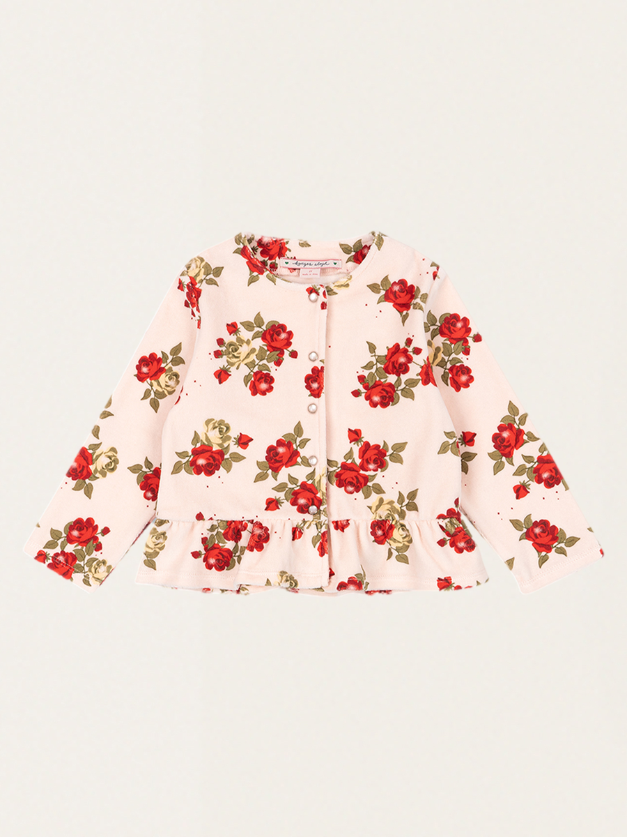 Velula-Strickjacke mit Blumenmuster