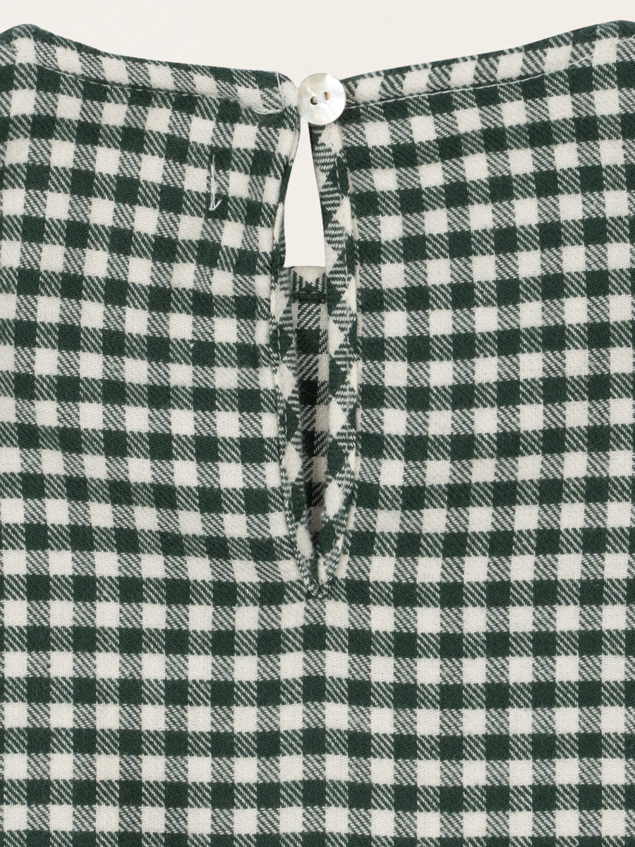 Foret Organic Cotton Checked Flannel Dress