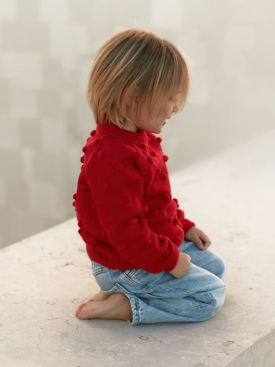 Popcorn Merino Wool Sweater
