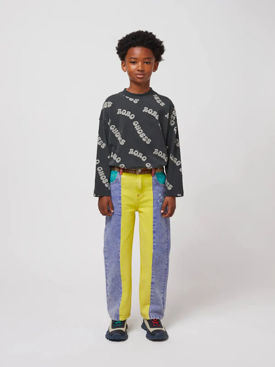 Spodnie denimowe Kids Color Block