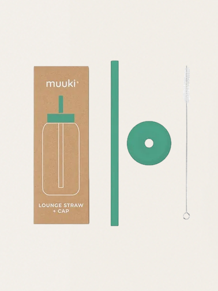 Set aus Strohhalm, Bürste und Verschluss für die Muuki-Flasche (720 ml)
