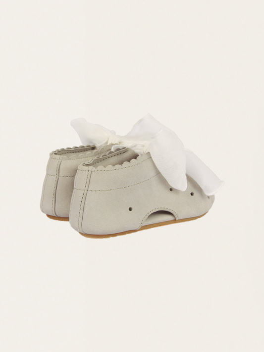 Phines Light Grey Nubuck Leather Boots