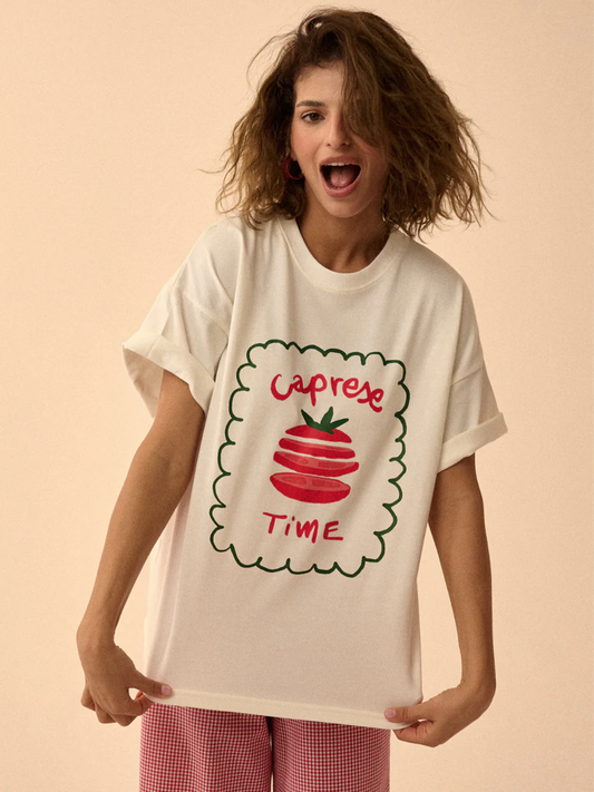 Übergroßes Caprese-T-Shirt