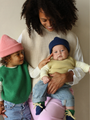 Fonzie Cotton Candy Ribbed Italian Merino Wool Hat