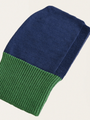 Seamless Italian Merino Wool Balaclava Blue / Grass