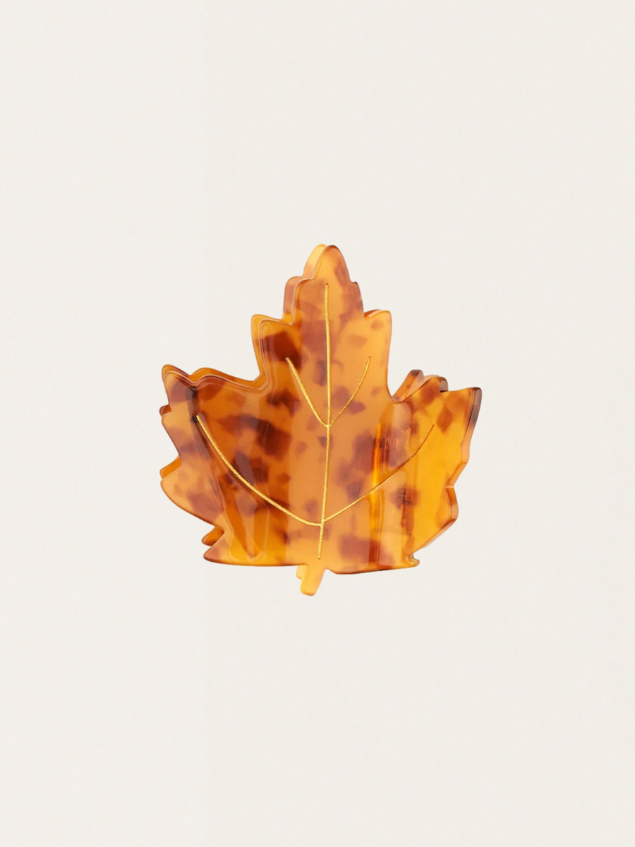 Maple leaf hair clip
