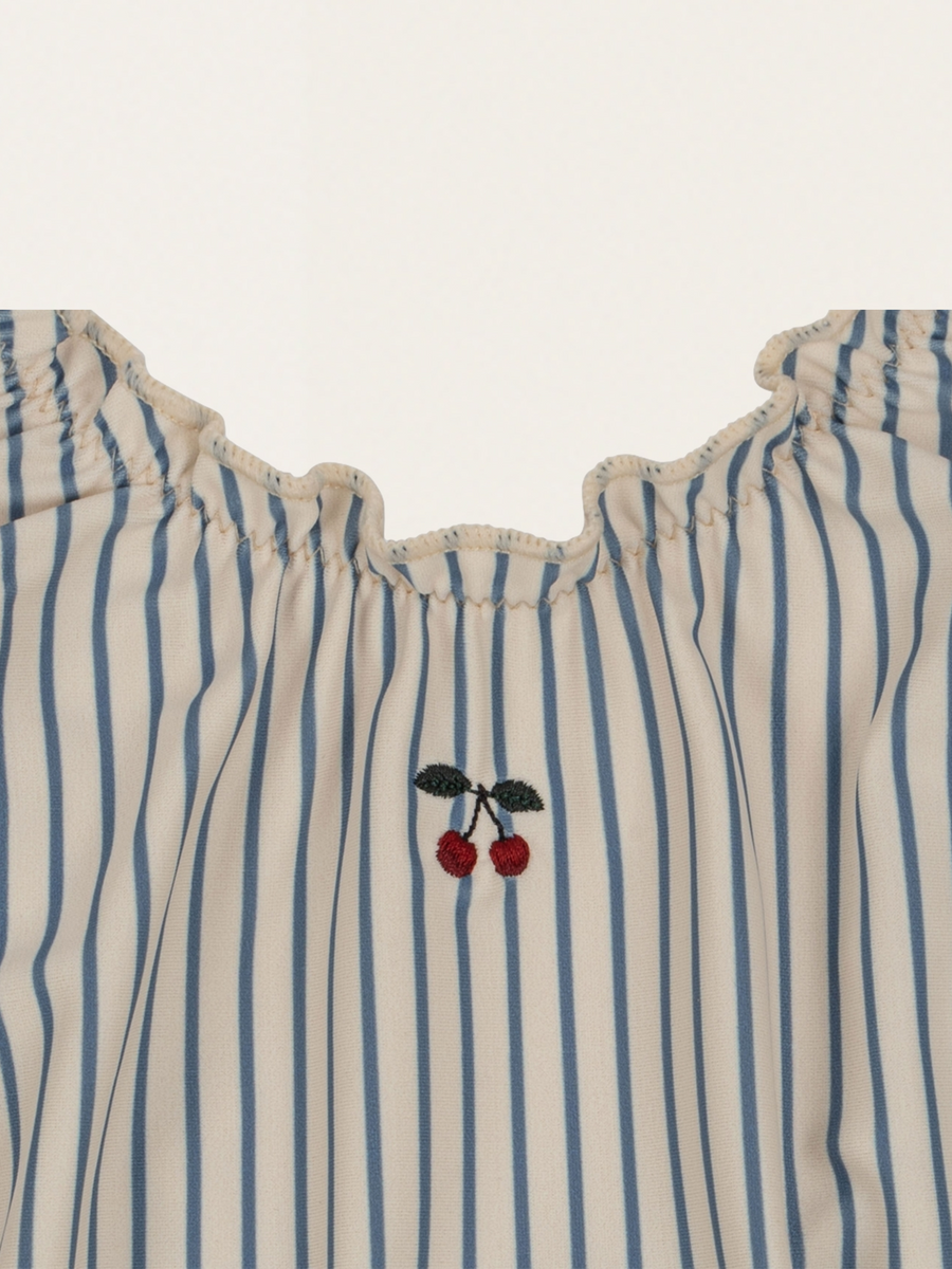 Collette Badeanzug mit blauen Streifen