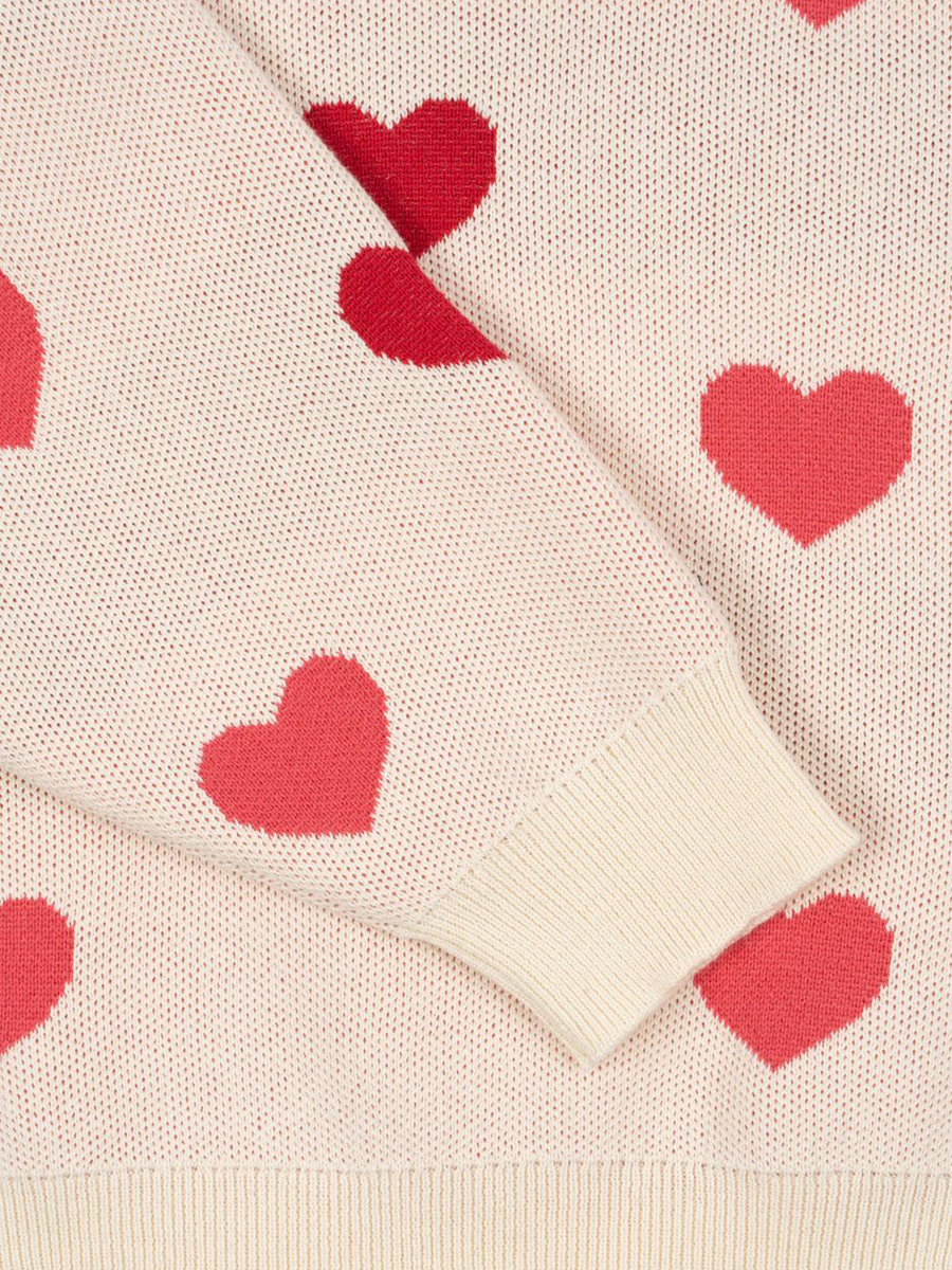 Lapis Coeur Colore Duo Pink Knit Dress