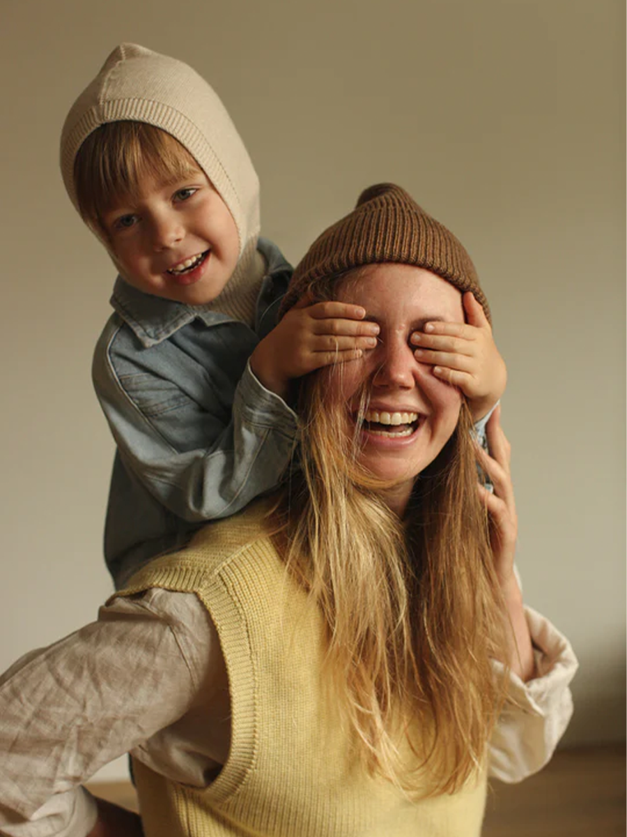 Seamless balaclava made of Italian merino wool
