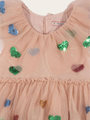 Yvonne's striking tulle dress