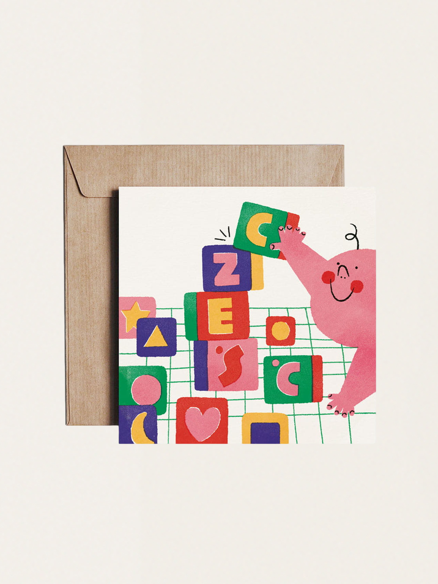Greeting Card - Birth - What will become of you?