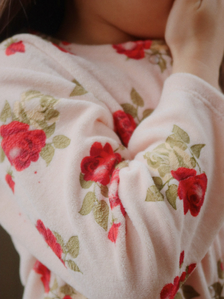 Velula-Strickjacke mit Blumenmuster