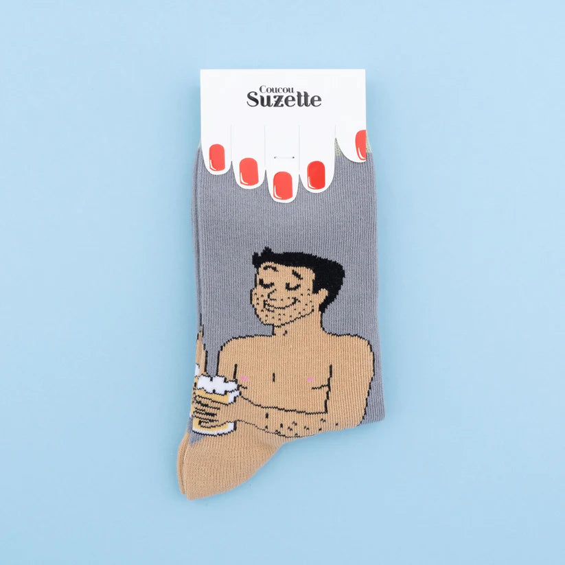 Men's Beer Belly Socks - Black
